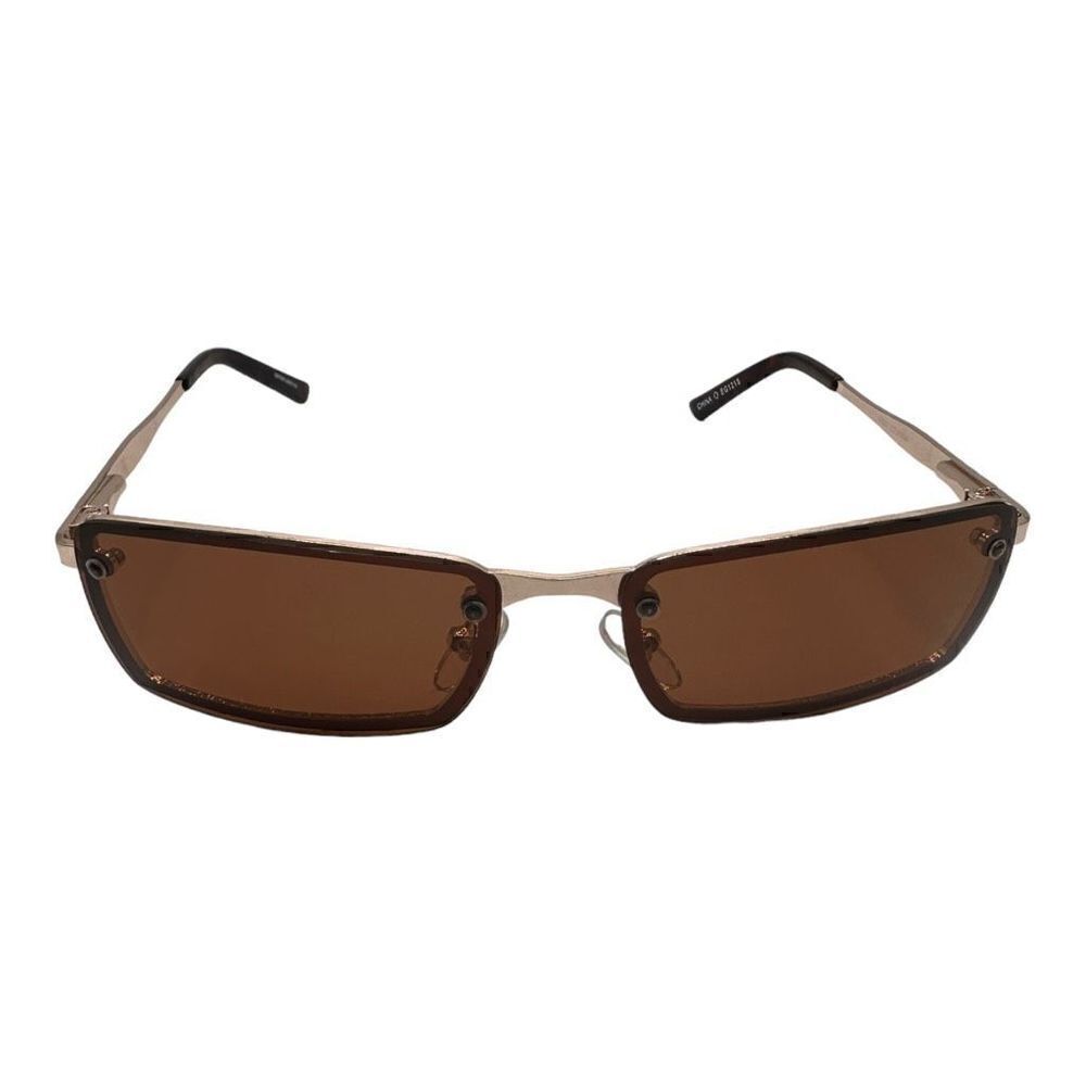 Rectangular rimless metal sunglasses Eg1215 polarized 10227117 fwm 887661065742